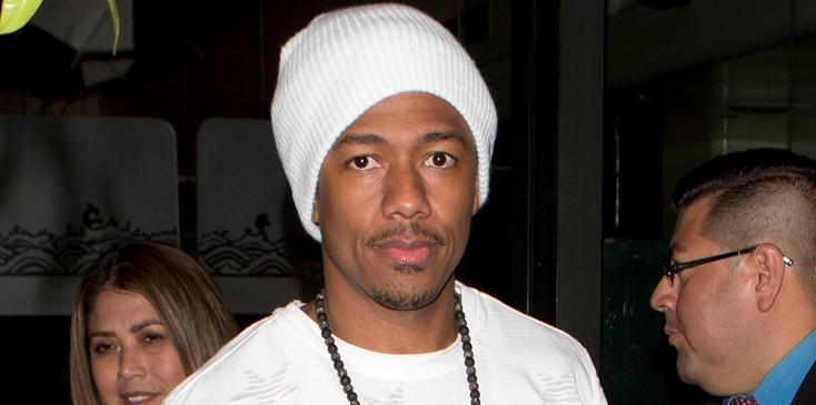 Nick Cannon wearing a white t shirt and a white beanie with track pants on was seen leaving the very upmarket &#8216;Mr. Chow&#8217; Restaurant in Beverly Hills, CA