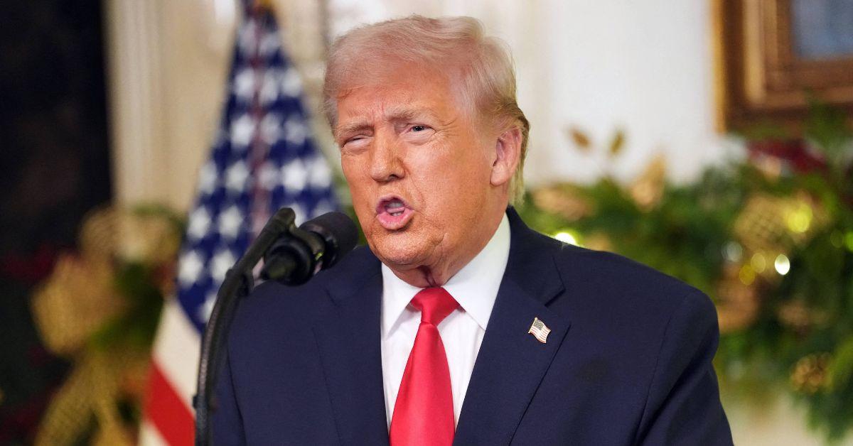 image of Donald Trump gave a rambling speech on Wednesday, December 17.