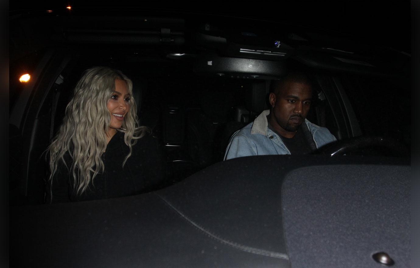 Kim Kardashian and Kanye West Dinner Date at Craigs Restaurant