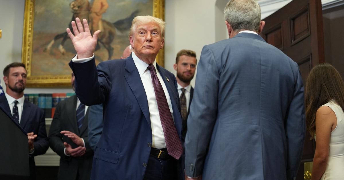 Image of Donald Trump critics speculated about the president's body movements.