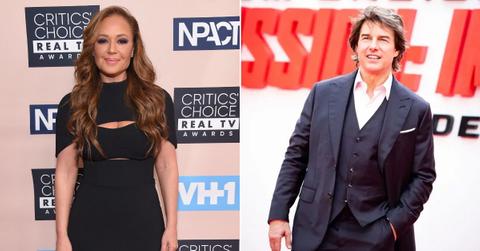 Composite photo of Leah Remini and Tom Cruise