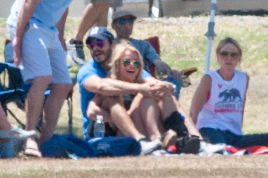 britney spears charlie ebersol jayden soccer game foot brace