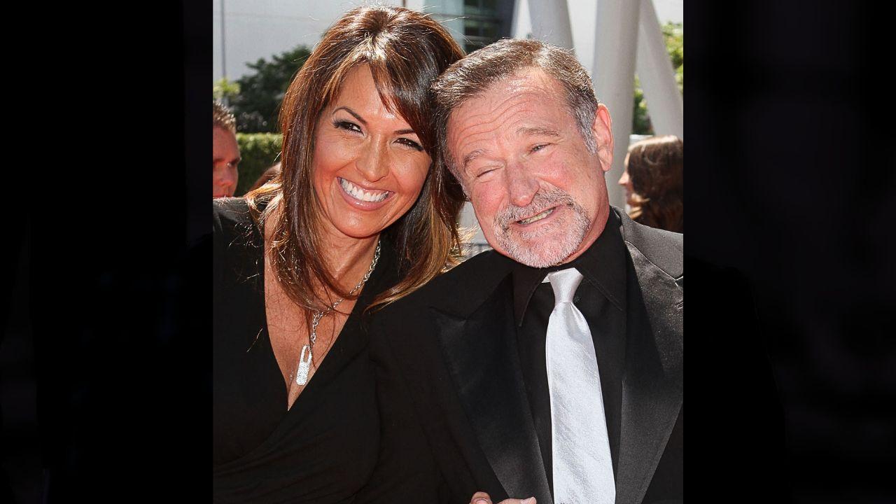Image of Susan Schneider and Robin Williams. 