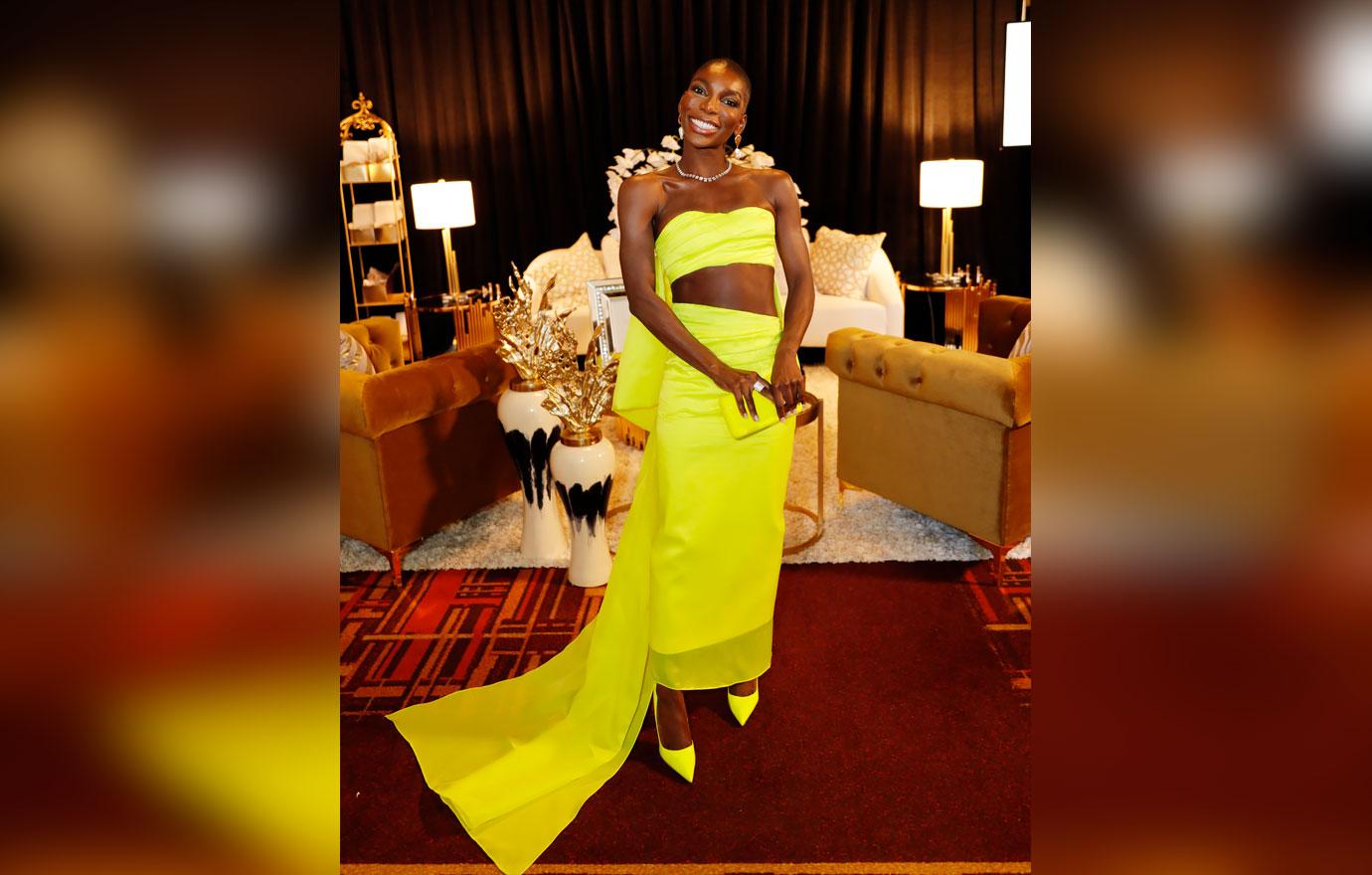 michaela coel backstage emmys  emmy awards