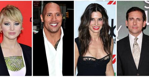 Jennifer Lawrence Dwayne The Rock Johnson Sandra Bullock Steve Carell