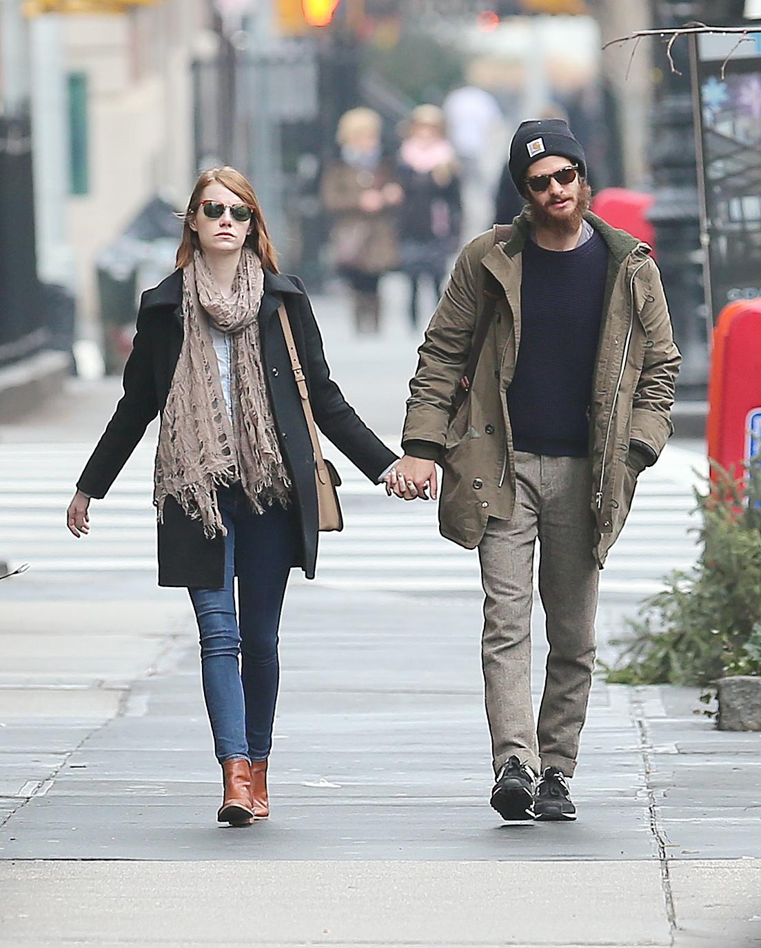 INF &#8211; Emma Stone and Andrew Garfield out and about in NYC