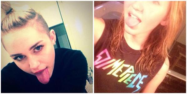 Miley Cyrus Noah Cyrus Tongue