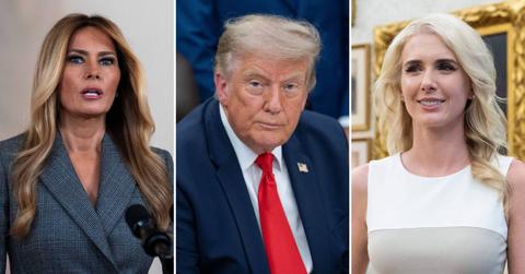 split image of Melania Trump; Donald Trump; Natalie Harp