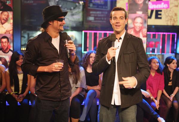 Kid Rock and Carson Daly on TRL