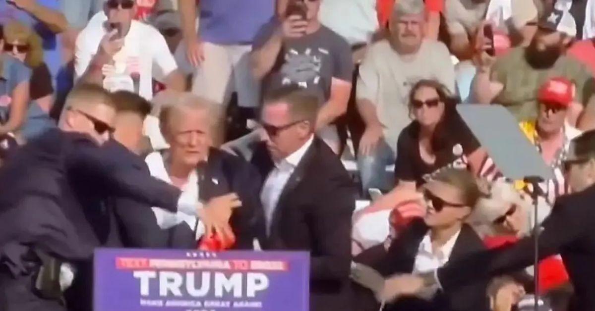 image of Donald Trump's ear was injured in the 2024 assassination attempt.