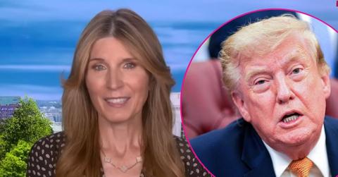 Composite photo of Nicole Wallace and Donald Trump.