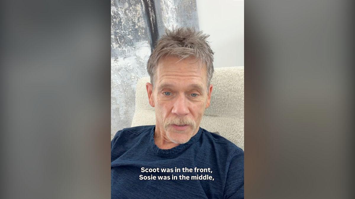 Photo of Kevin Bacon said the bees targeted him 'full on' in their attack.