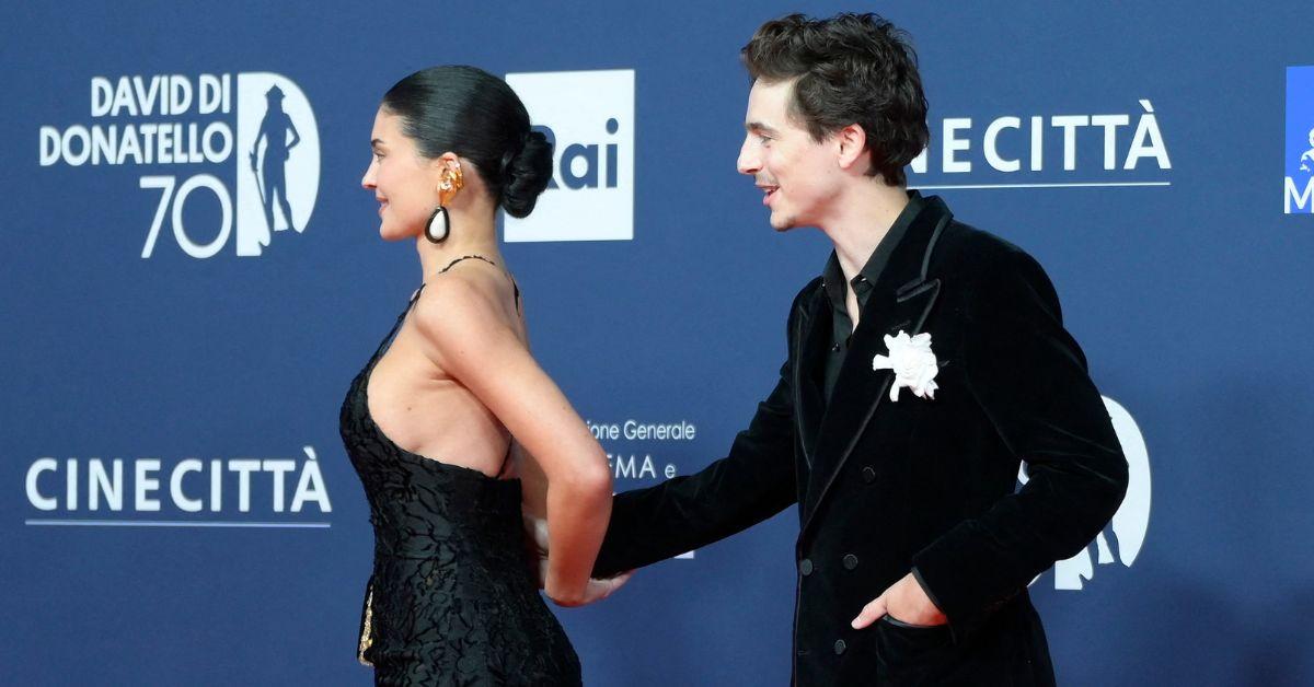 kylie jenner timothee chalamet red carpet debut