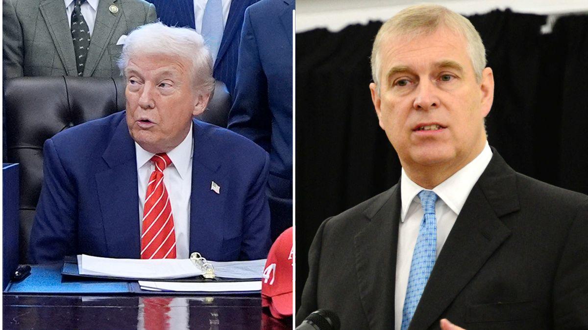 split of Donald Trump and Prince Andrew. 