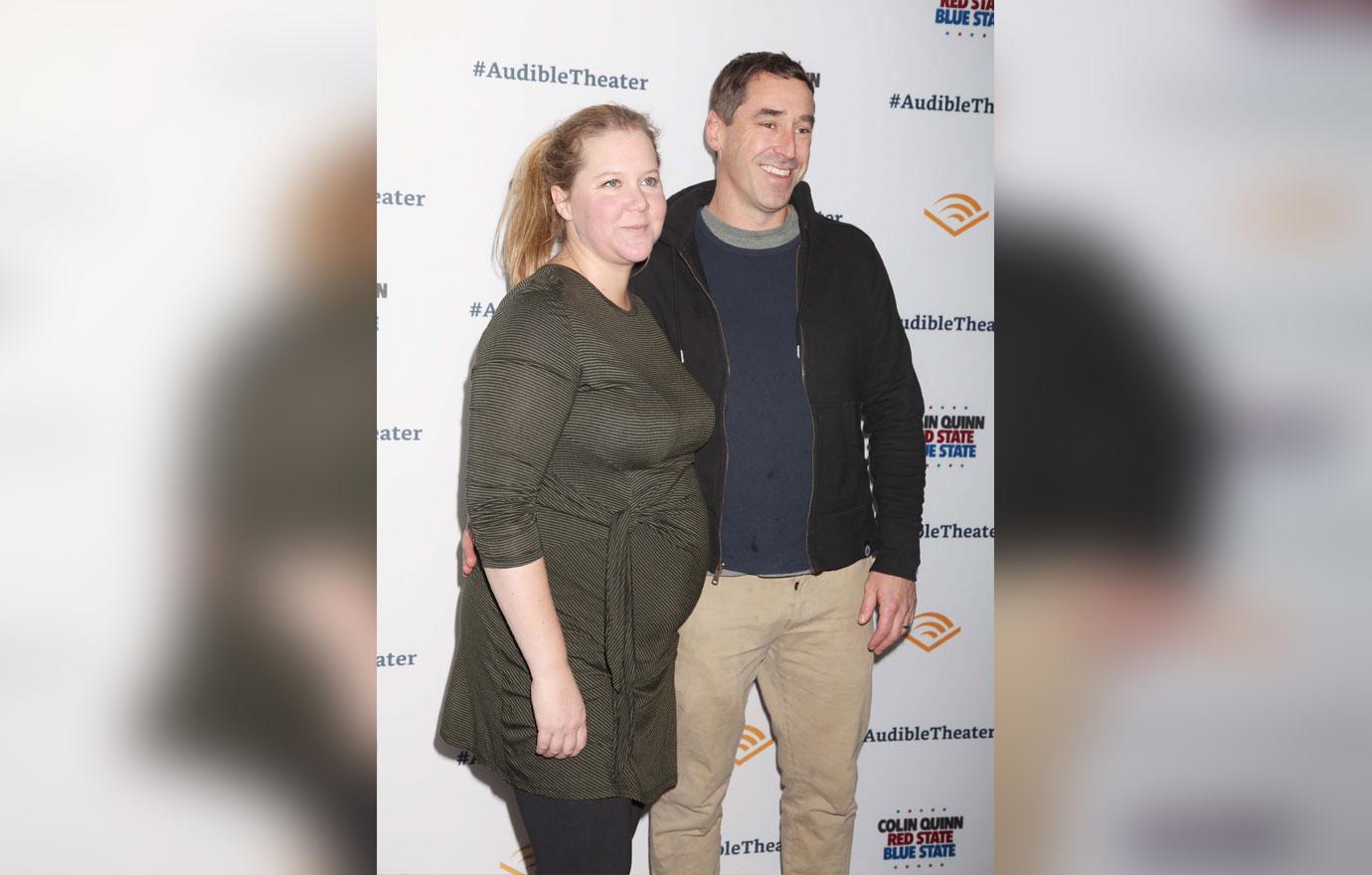 Amy Schumer And Husband At Colin Quinn: Red State Blue State Off Broadway Opening Night Arrivals