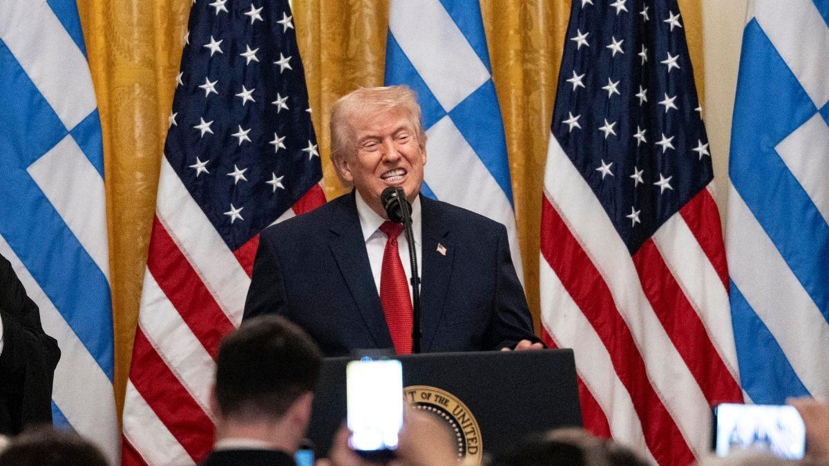 Image of Donald Trump’s reaction quickly became part of the late-night joke.