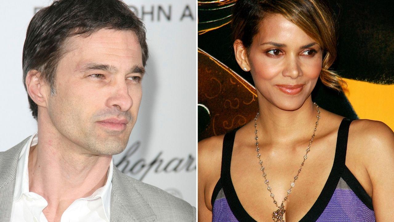 Split photo of Olivier Martinez and Halle Berry