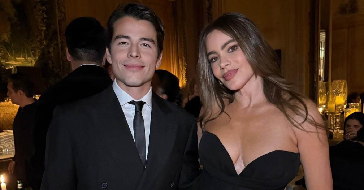 sofia vergara cleavage new years eve paris  challenging photos