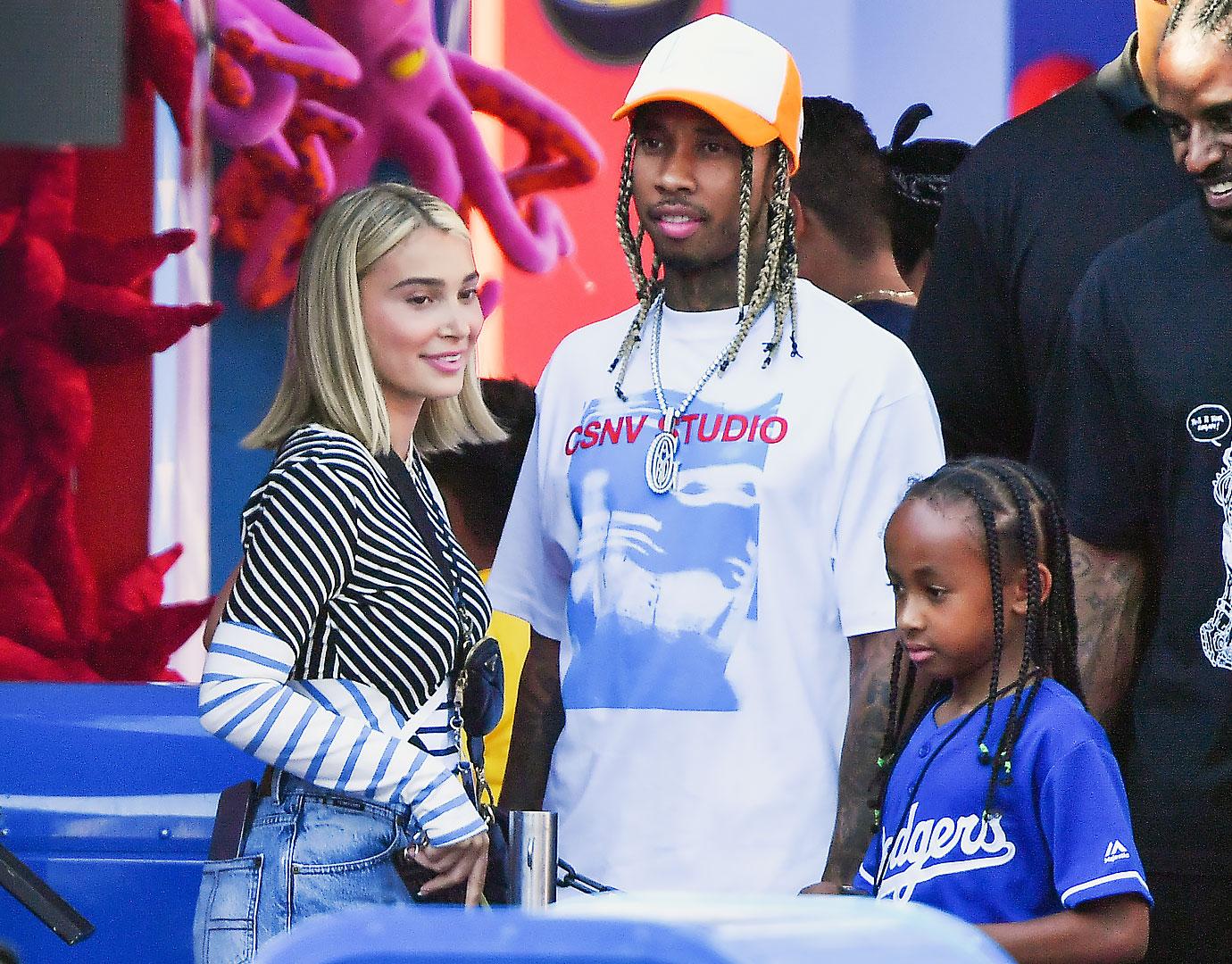 tyga turns himself in lapd alleged domestic assault ex girlfriend camarayn swanson ok