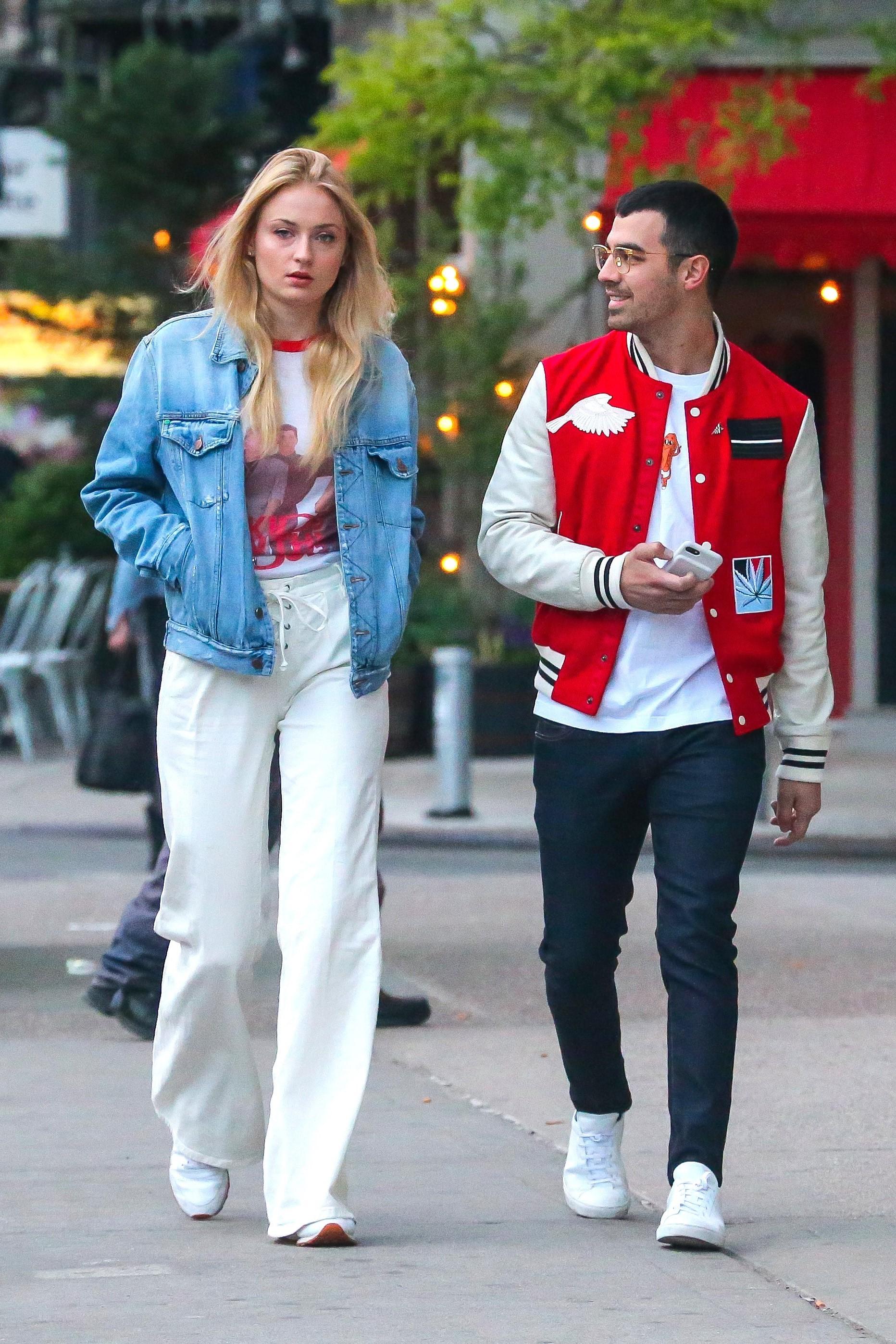 Sophie Turner and Joe Jonas head to dinner in the East Village