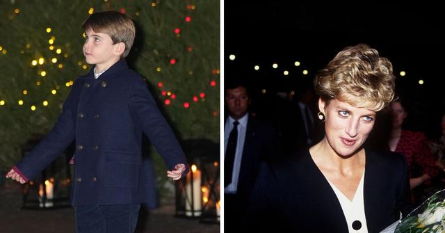 prince louis emulates princess diana wales christmas card