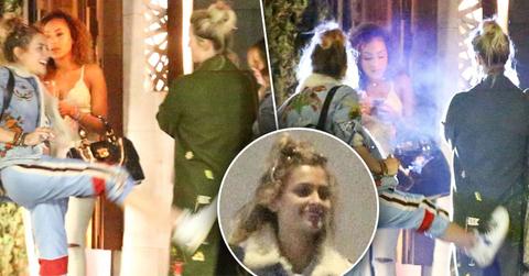 Paris jackson kicks friends butt