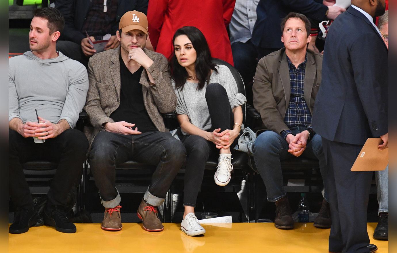 Celebrities At The Los Angeles Lakers Game