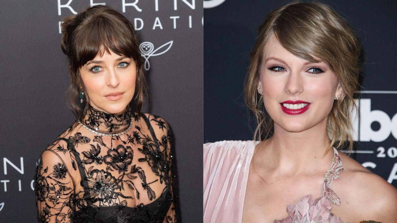 Image of Dakota Johnson and Taylor Swift.