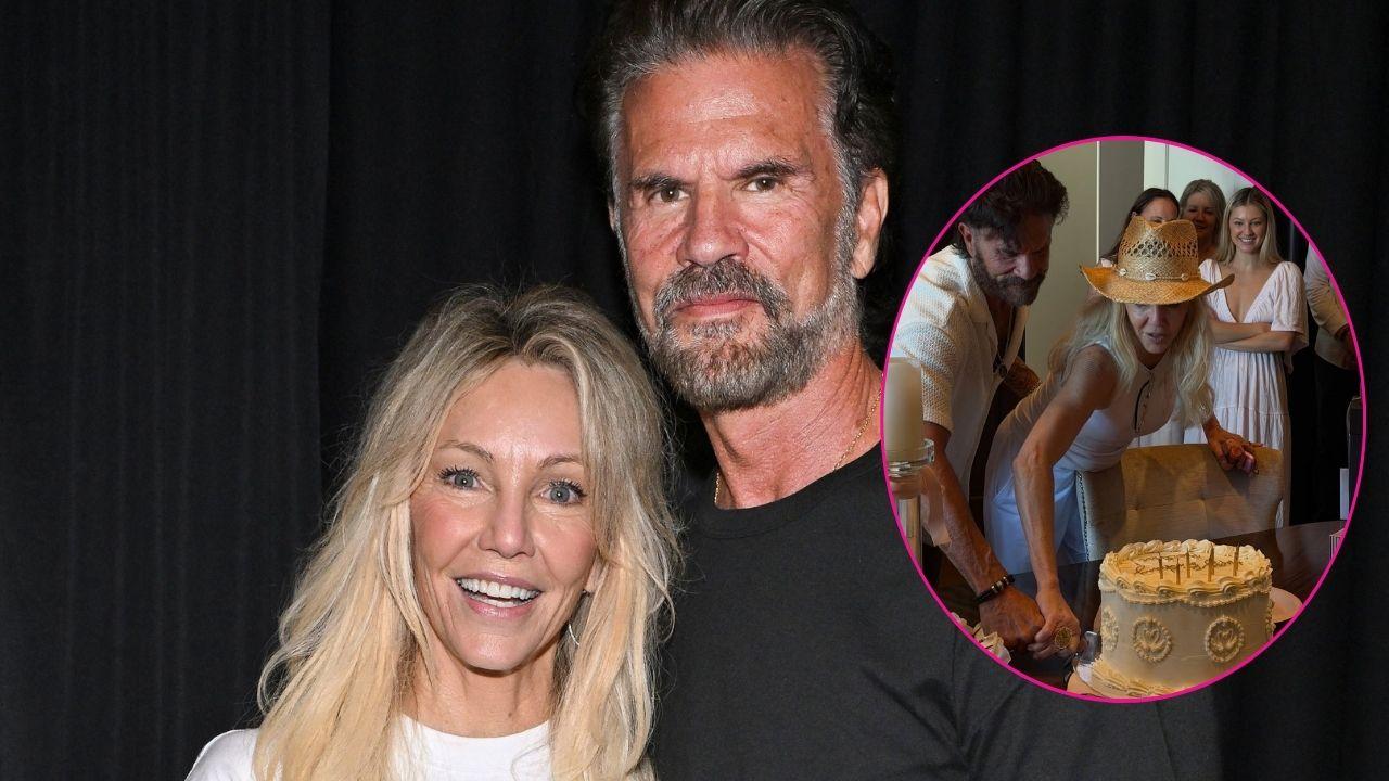 Split photo of Lorenzo Lamas And Heather Locklear