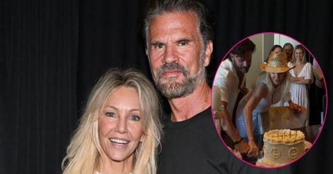 Split photo of Lorenzo Lamas And Heather Locklear