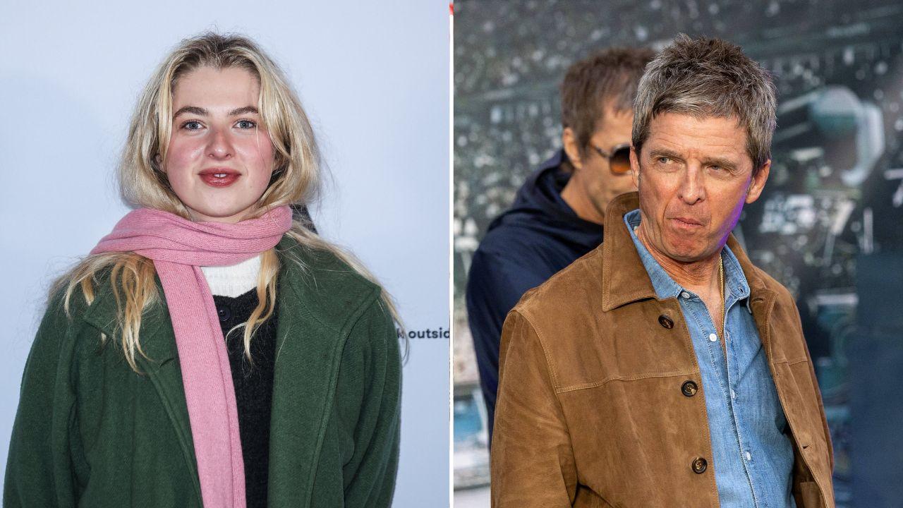 Split photo of Anaïs and Noel Gallagher.