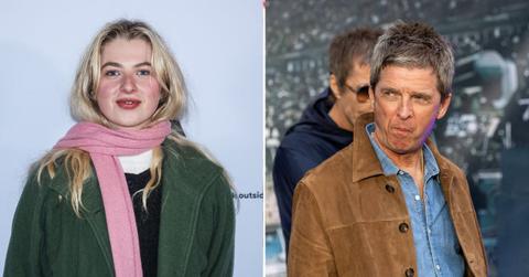 Split photo of Anaïs and Noel Gallagher.