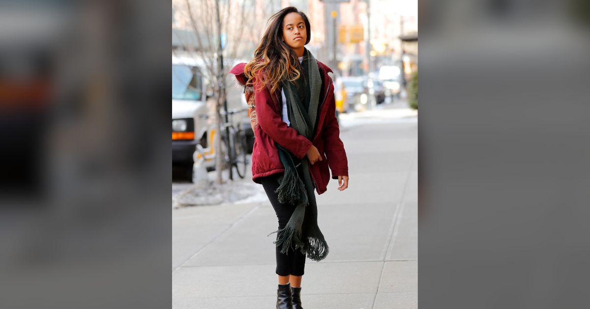 Photo of Malia handled things differently with her father than her younger sister. 