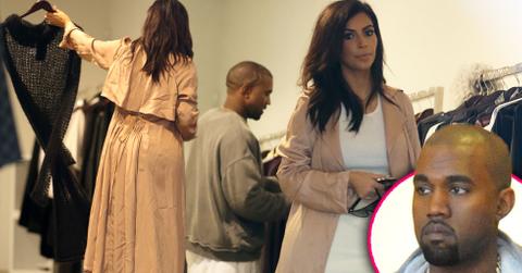 Kanye west styling pregnant kim kardashian