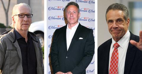 Composite photo of Bill Maher, Chris Cuomo and Andrew Cuomo.