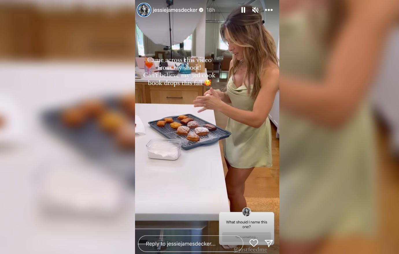 Jessie James Decker Seductively Eats Donuts While Promoting Kittenish