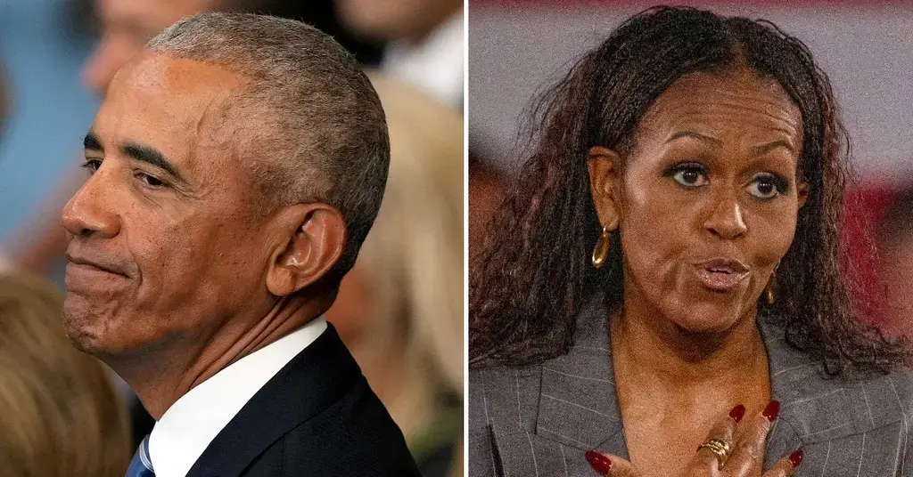 Composite photo of Barack Obama and Michelle Obama