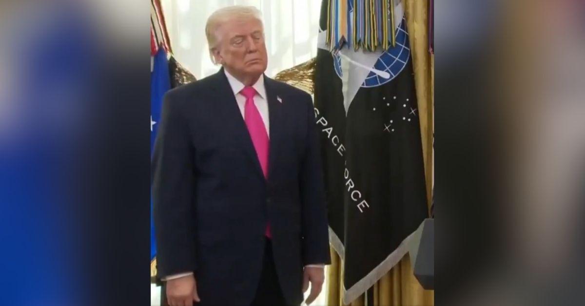 Image of Donald Trump sparked concern during a public appearance.