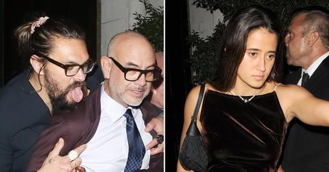 jason momoa seen stumbling out of la bar at three in the morning without wife lisa bonet ok pp