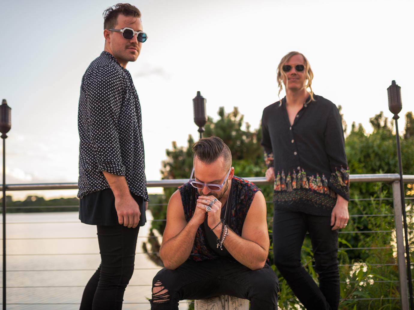 Rüfüs Du Sol Poses Outside At The Surf Lodge