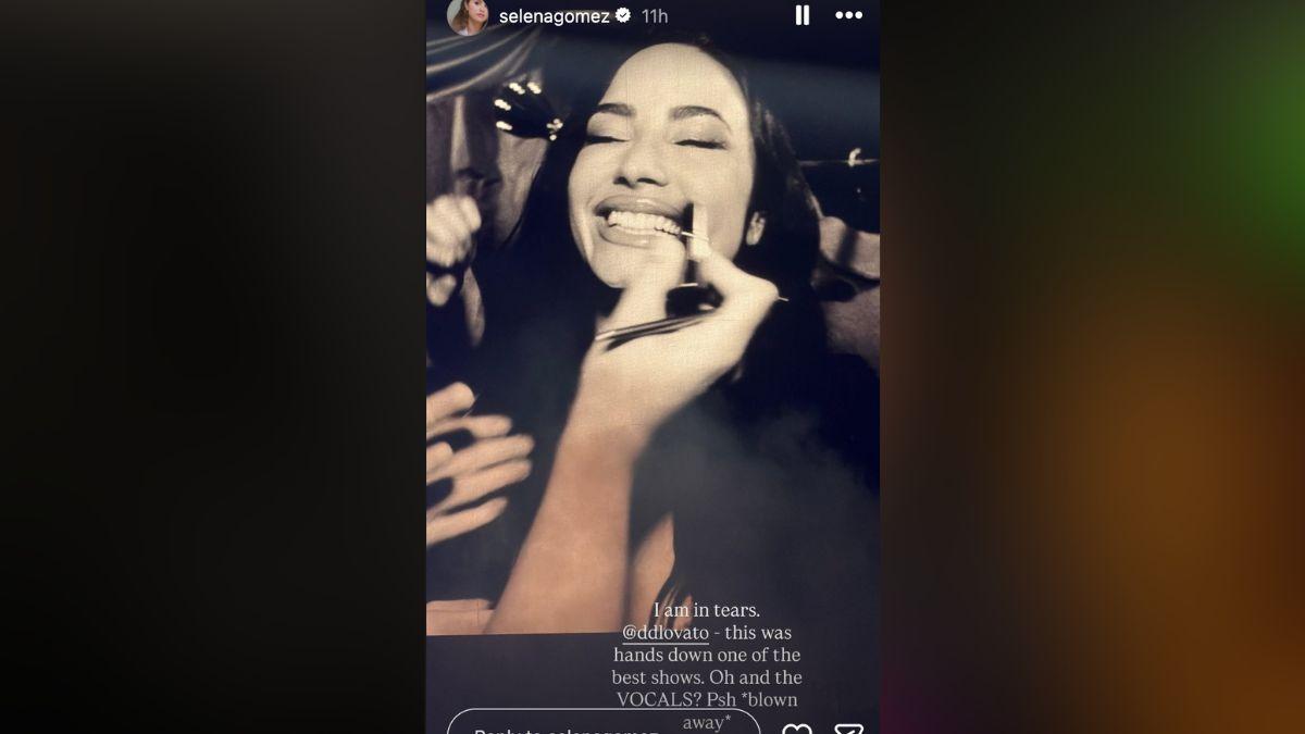 Image of Selena Gomez gushed over Demi Lovato's vocals.