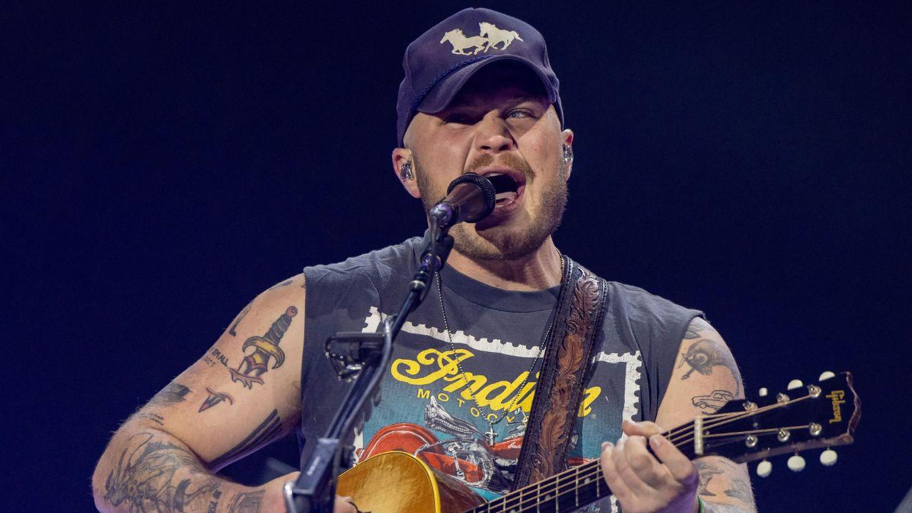 Image of Zach Bryan performed at Gillette Stadium in Foxborough, Massachusetts, during his latest tour stop.