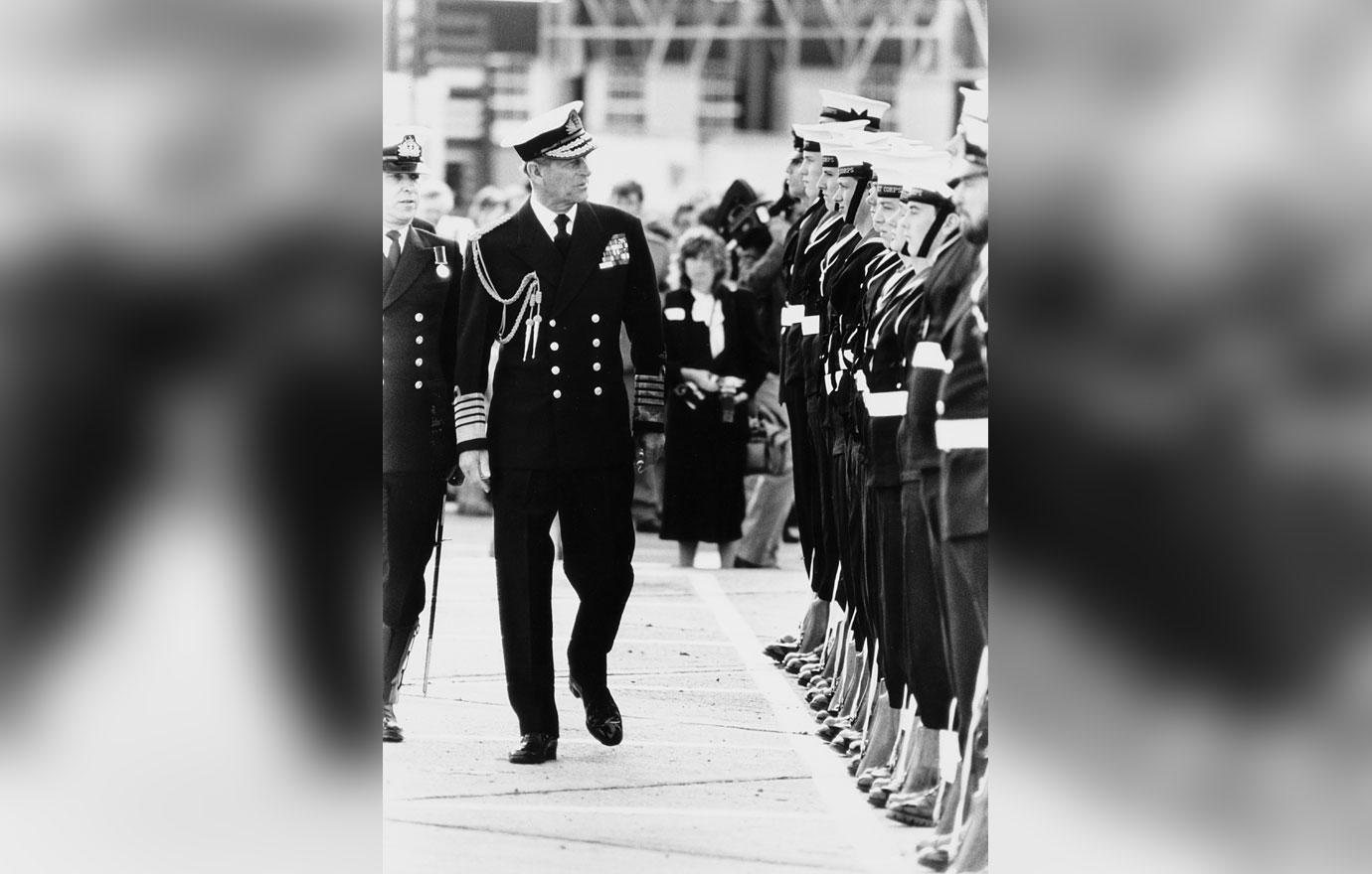 prince philip with navy