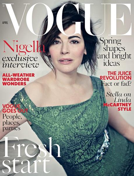 Vogue April 2014 Cover with Nigella Lawson