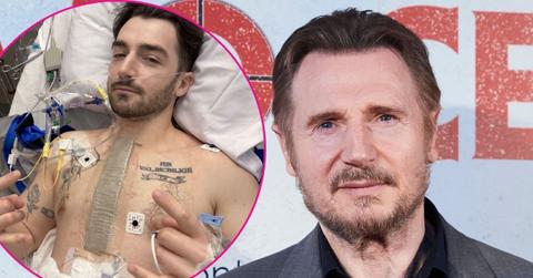 Composite photo of Liam Neeson and his son Daniel.