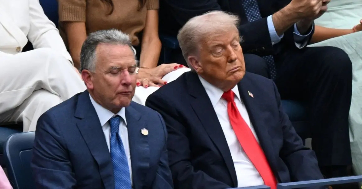 image of Donald Trump struggled to stay awake at the U.S. Open.