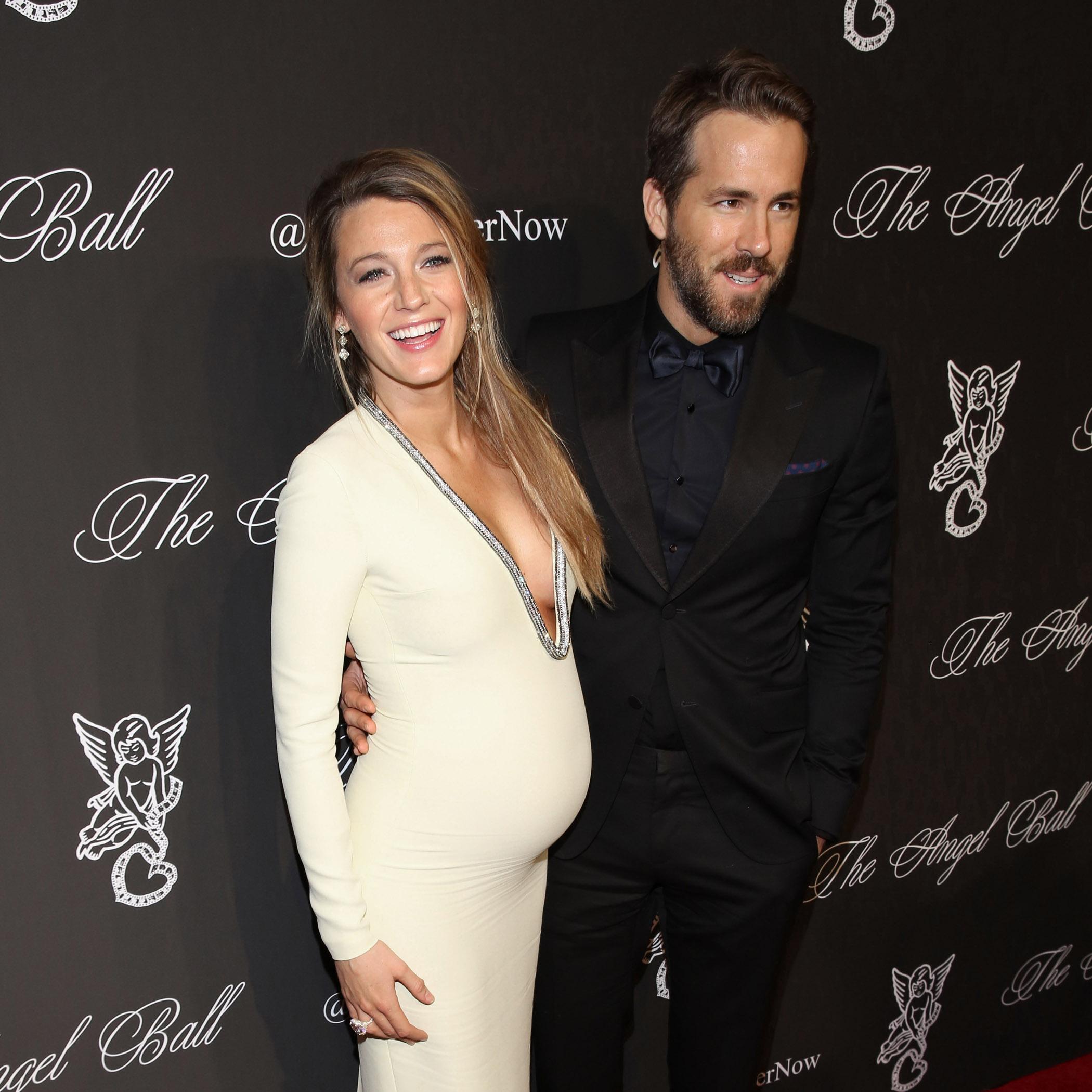 Actors and married couple Blake Lively and Ryan Reynolds seen at Angel Ball 2014 in NYC