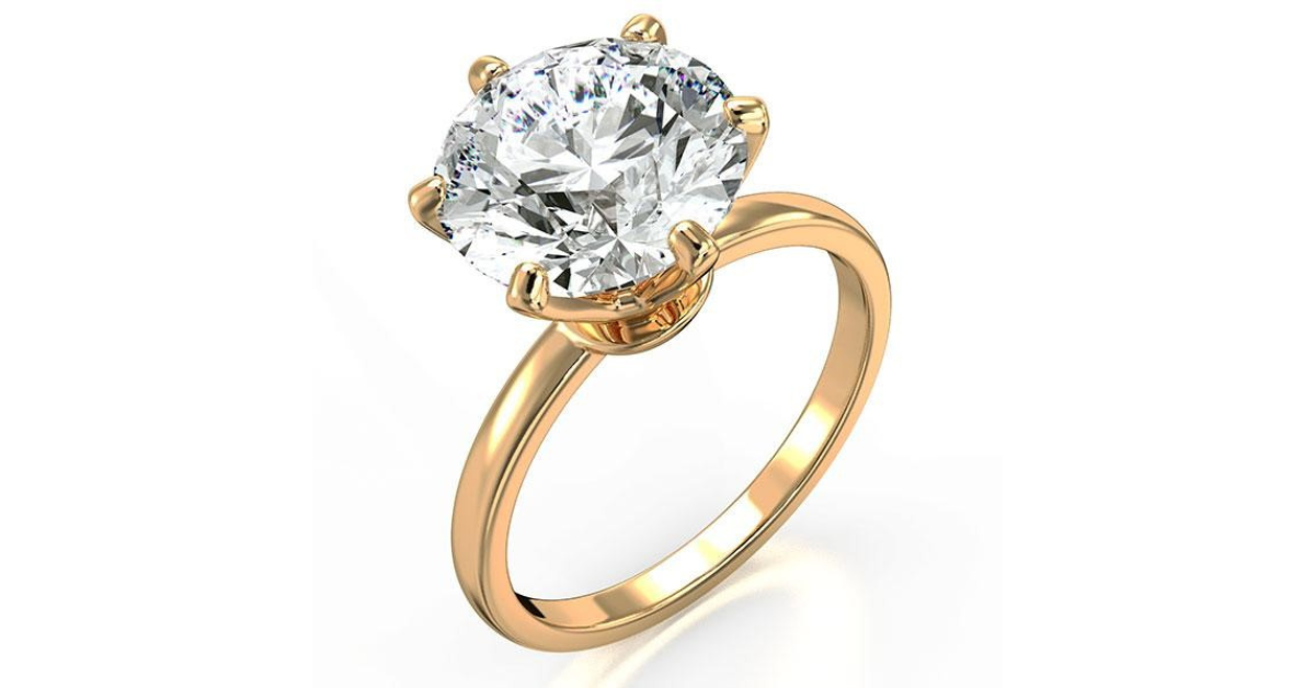 SOLITAIRE RING FOR LARGE DIAMONDS
