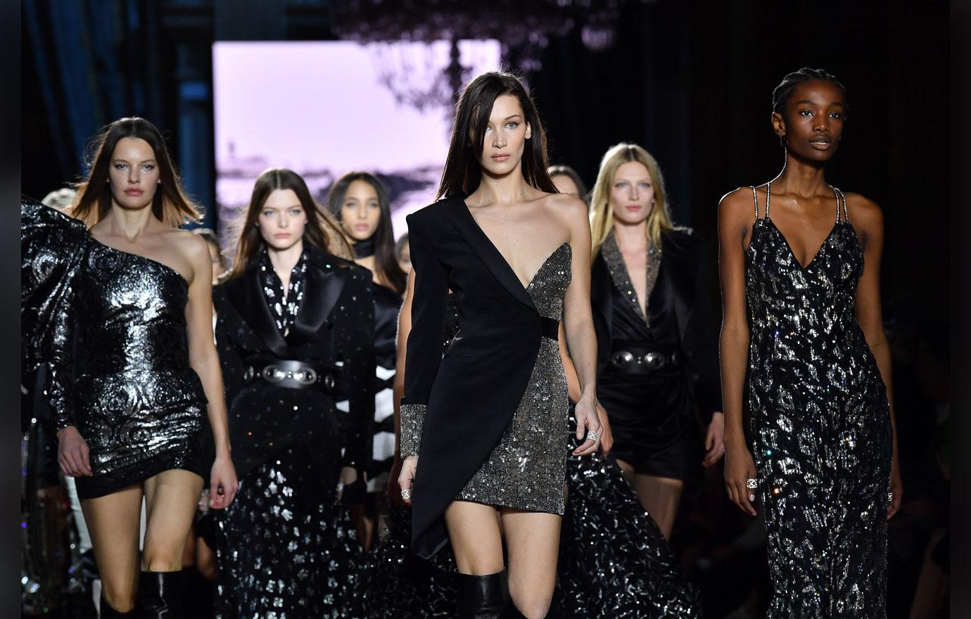 Bella Hadid Is Walking Paris Fashion Week Runways With a 101 Degree Fever