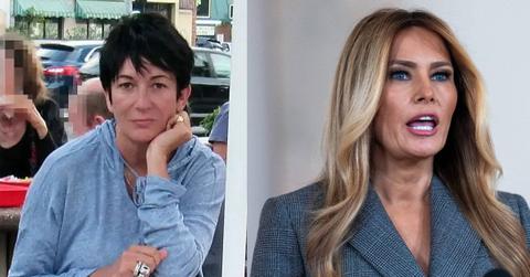 split of Ghislaine Maxwell, Melania Trump.